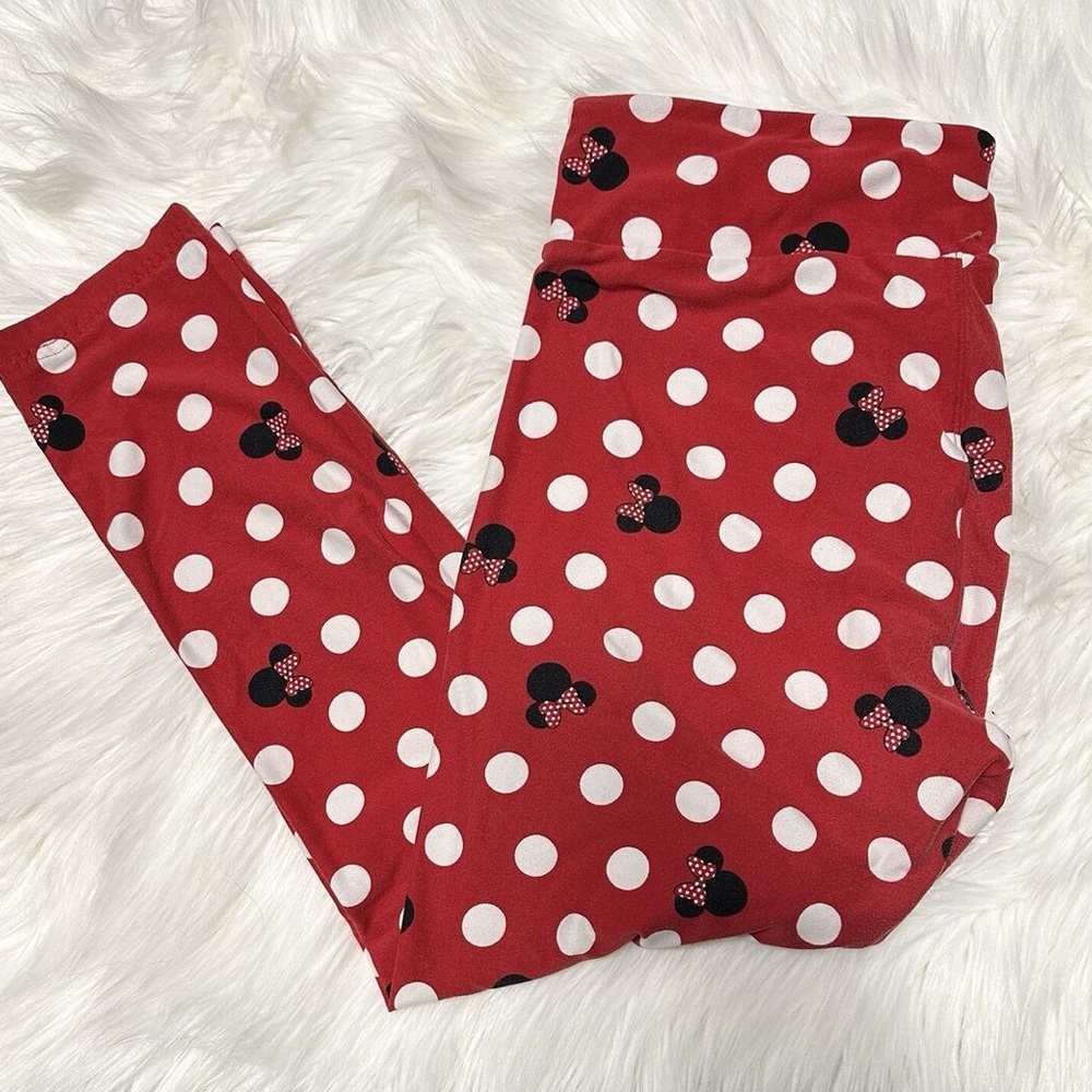 LuLaRoe Minnie Mouse Polka Dot Leggings